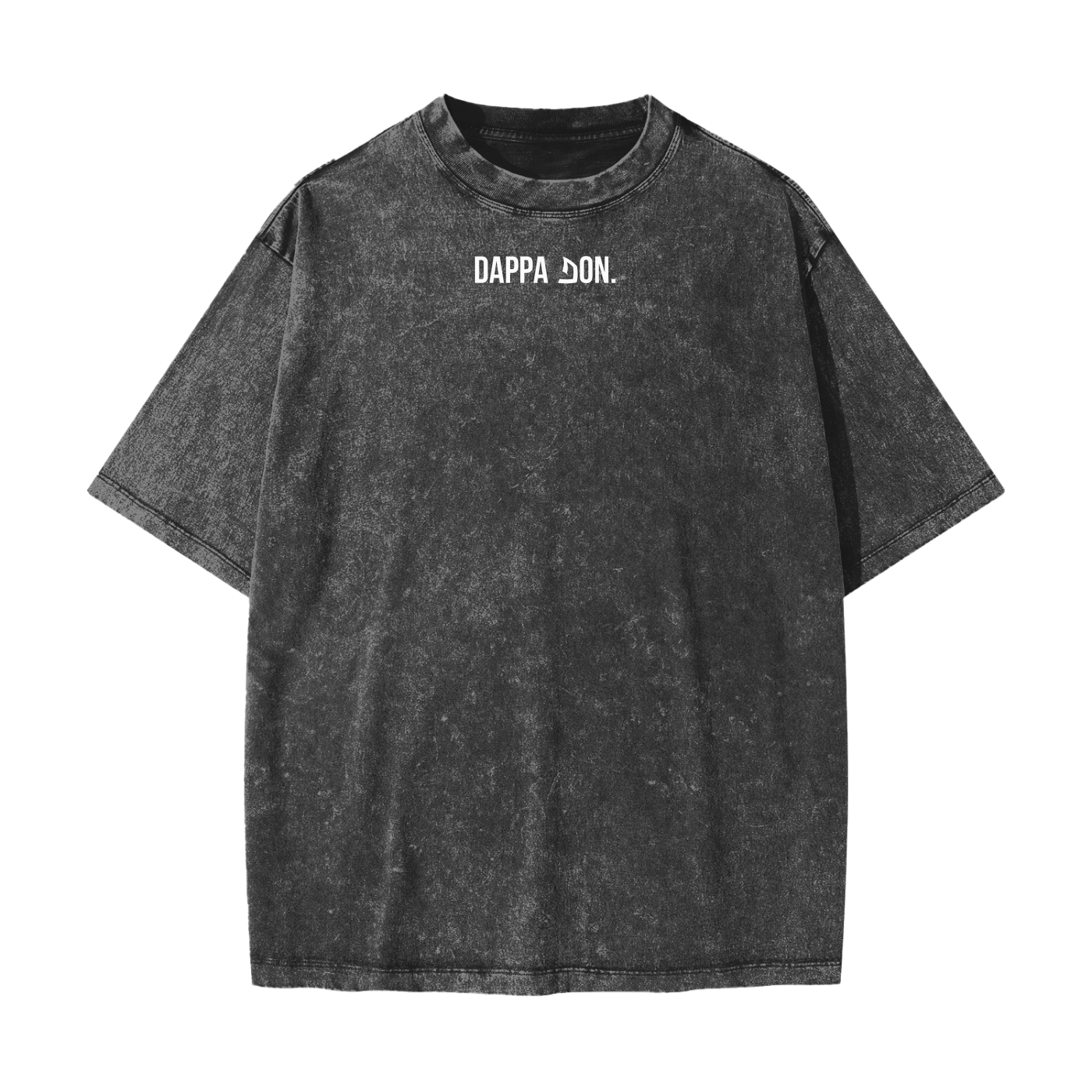 Heavyweight oversized graphic gym tee in snow washed cotton with bold slogan