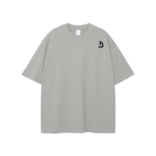 Loose fitted workout/ gym tee with bold slogan and image