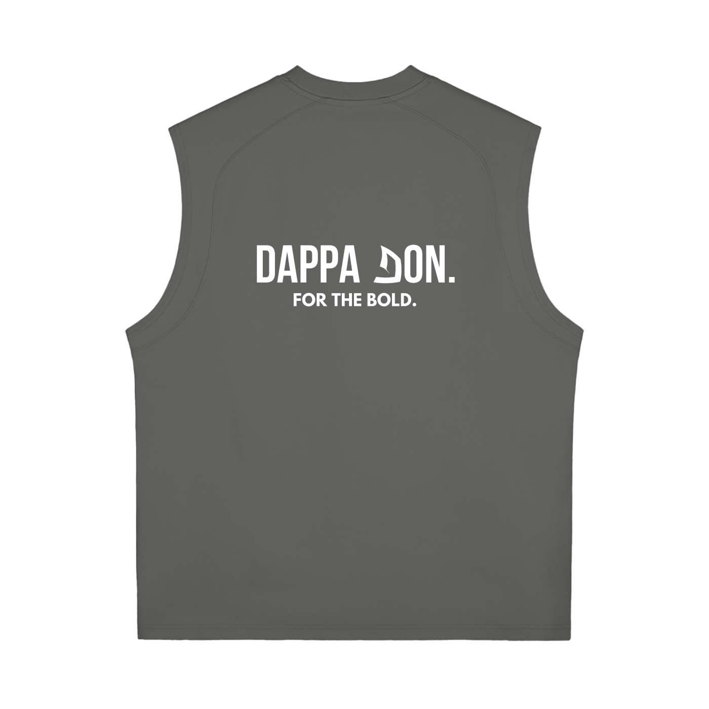 workout/gym graphic tank in cotton with bold slogan