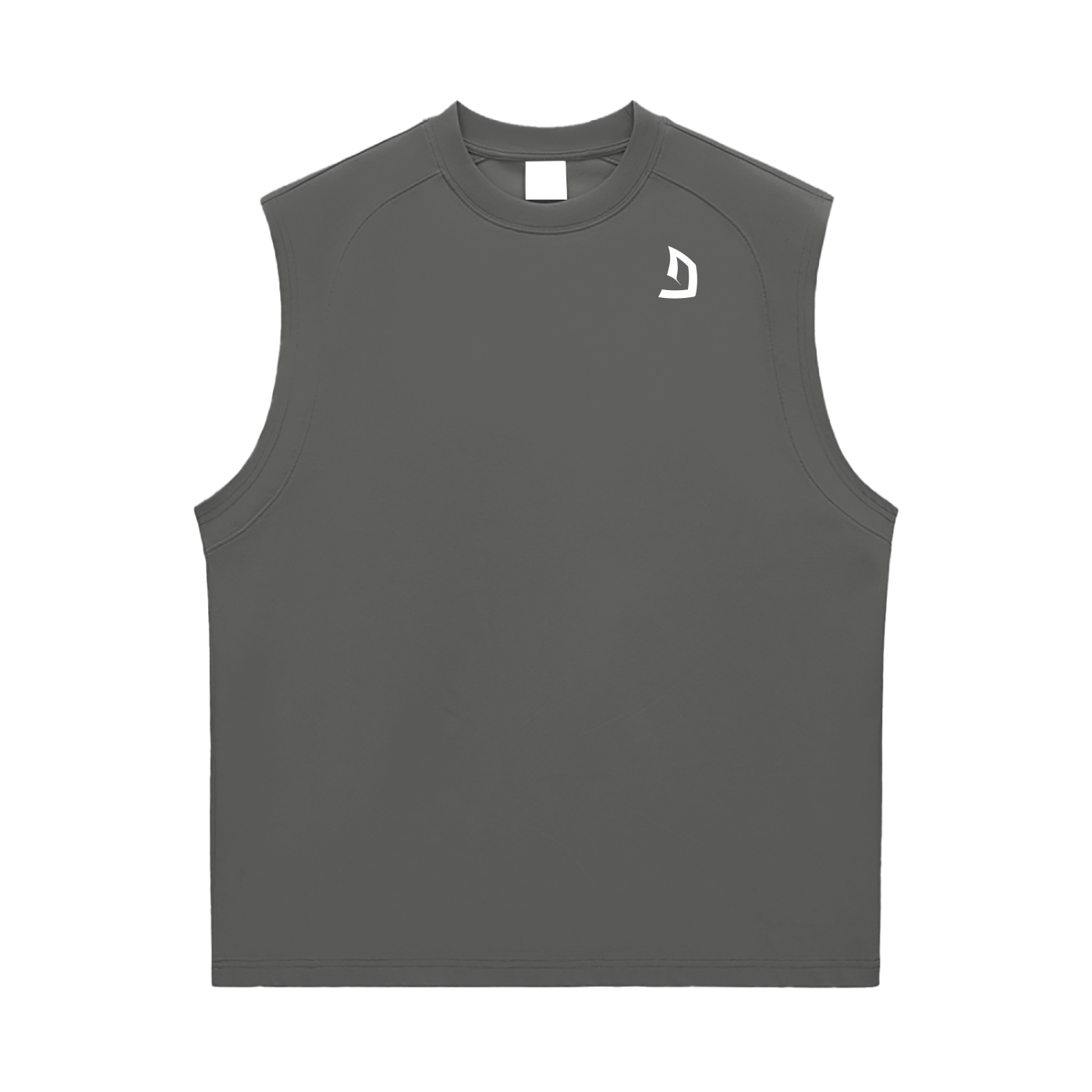workout/gym graphic tank in cotton with bold slogan