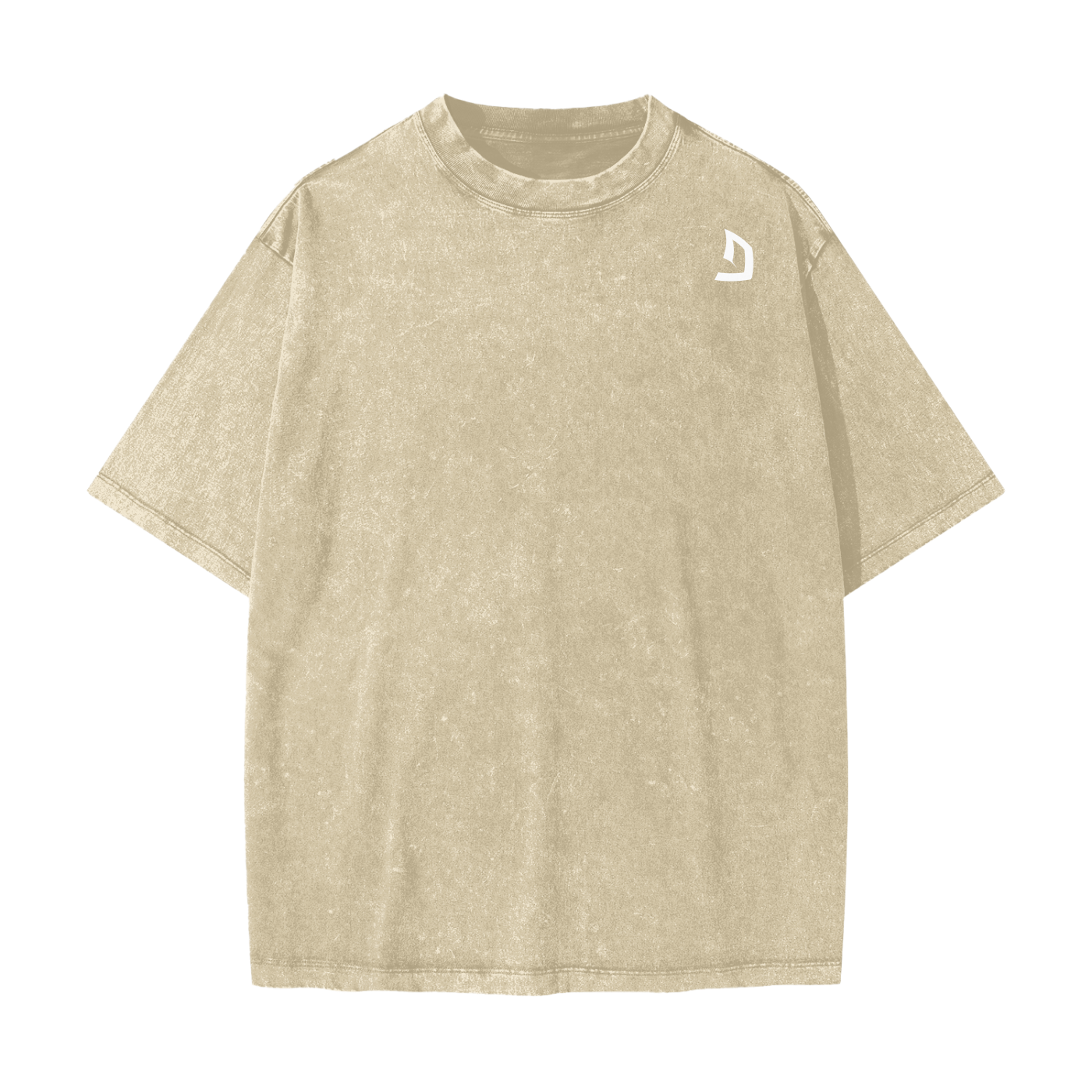 Heavyweight oversized graphic gym tee in snow washed cotton with bold slogan and image