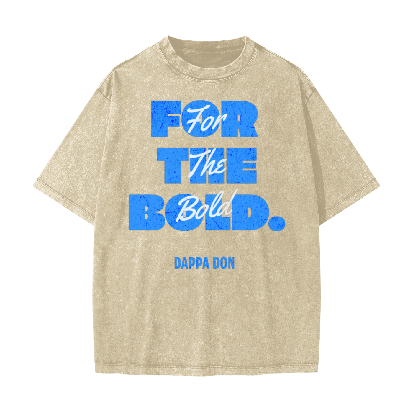 Heavyweight oversized graphic gym tee in snow washed cotton with bold slogan