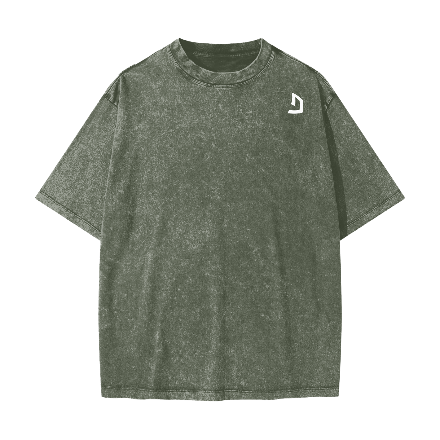Heavyweight oversized graphic gym tee in snow washed cotton with bold slogan