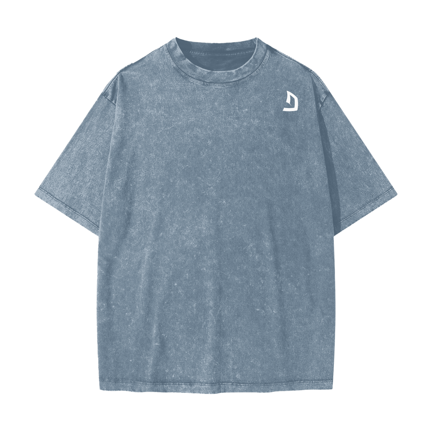 Heavyweight oversized graphic gym tee in snow washed cotton with bold slogan and image