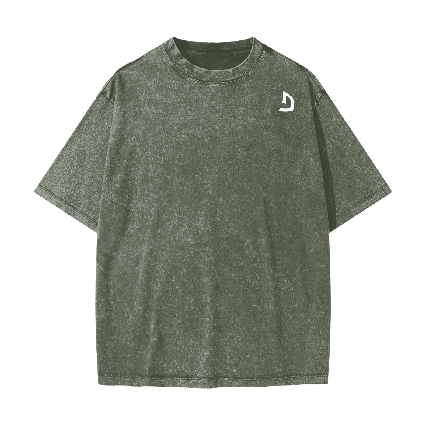 Heavyweight oversized graphic gym tee in snow washed cotton with bold slogan
