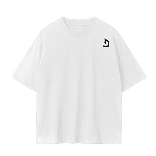 Loose fitted workout/ gym tee with bold slogan and image