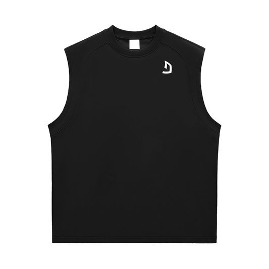 workout/gym graphic tank in cotton with bold slogan